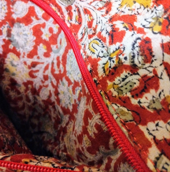 Fabric & Crochet Knit Cross Body Bag - Picture 12 of 16